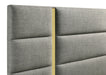 Ines 56-inch Fabric Upholstered Eastern King Panel Bed Grey