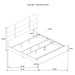 Ines 4-piece Eastern King Bedroom Set Grey and White High Gloss