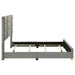 Ines 56-inch Fabric Upholstered Queen Panel Bed Grey