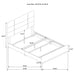 Ines 5-piece Queen Bedroom Set Navy and White High Gloss