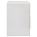 Ines 2-drawer Nightstand Bedside Table White High Gloss