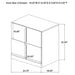 Ines 2-drawer Nightstand Bedside Table White High Gloss
