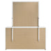 Ines 6-drawer Bedroom Dresser with Mirror White High Gloss