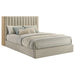 Arielle Queen Bookcase Panel Storage Bed Light Oak