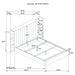 Arielle Queen Bookcase Panel Storage Bed Light Oak