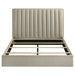 Arielle Queen Bookcase Panel Storage Bed Light Oak