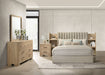 Arielle 4-piece Queen Bedroom Set Light Oak
