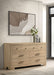 Arielle 6-drawer Bedroom Dresser Cabinet Light Oak