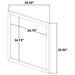Arielle Dresser Mirror Light Oak