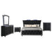 Lorient 5-piece Eastern King Bedroom Set Black