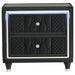 Lorient 2-drawer LED Nightstand with USB Black