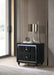 Lorient 2-drawer LED Nightstand with USB Black
