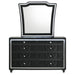 Lorient 8-drawer LED Dresser with Mirror Black