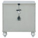 Gunnison 2-drawer Nightstand Silver Metallic