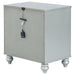 Gunnison 2-drawer Nightstand Silver Metallic