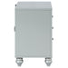 Gunnison 2-drawer Nightstand Silver Metallic