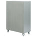 Gunnison 5-drawer Bedroom Chest Silver Metallic