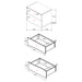 Winslow 4-piece California King Bedroom Set Smokey Walnut
