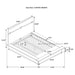 Winslow Wood Queen Panel Bed Smokey Walnut and Coffee Bean