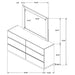 Winslow 6-drawer Dresser with Mirror Smokey Walnut