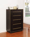 Durango 5-drawer Bedroom Chest Smoked Peppercorn