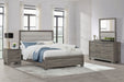 Wright 4-piece Eastern King Bedroom Set Brown Oak