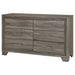 Wright 6-drawer Dresser Cabinet Brown Oak