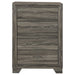 Wright 4-drawer Chest of Drawers Brown Oak