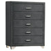 Melody 5-piece California King Bedroom Set Grey