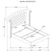 Melody 4-piece Queen Bedroom Set Grey
