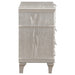 Evangeline 3-drawer Nightstand Silver Oak