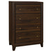 Welsley 5-piece Eastern King Bedroom Set Walnut