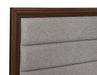 Welsley 50-inch Upholstered Queen Bed Walnut