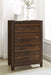 Welsley 4-drawer Chest of Drawers Walnut