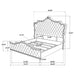 Antonella Upholstered California King Panel Bed Ivory