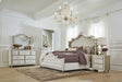 Antonella Upholstered California King Panel Bed Ivory