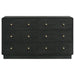 Cavelle 6-drawer Dresser Cabinet Black