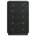 Cavelle 5-drawer Chest of Drawers Black