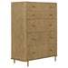 Arini 5-piece Eastern King Bedroom Set Cream and Sand Wash