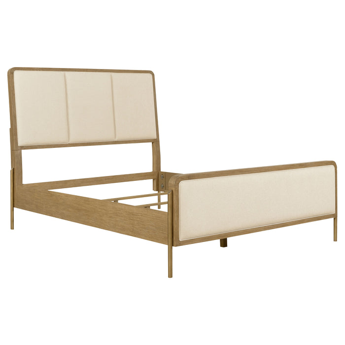 Arini 56-inch Queen Panel Bed Cream and Sand Wash