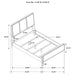 Arini 56-inch Queen Panel Bed Cream and Sand Wash