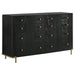 Arini 4-piece Eastern King Bedroom Set Cream and Black