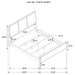 Arini 56-inch California King Panel Bed Cream and Black