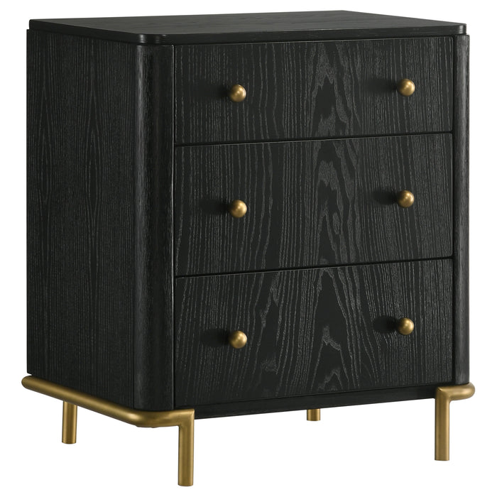 Arini 5-piece California King Bedroom Set Cream and Black