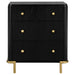 Arini 3-drawer Nightstand Black