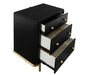 Arini 3-drawer Nightstand Black
