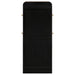 Arini Cane Weave Full Length Standing Floor Mirror Black