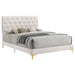 Kendall Upholstered California King Panel Bed White