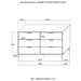 Kendall 6-drawer Dresser White