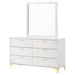 Kendall 6-drawer Dresser with Mirror White